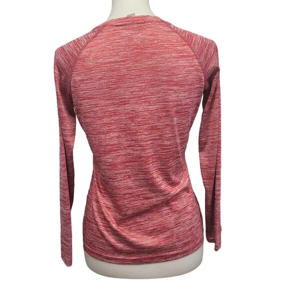 BAW Womens Small H Wrestling Dry Tek Long Sleeve Heathered Athletic Shirt - Picture 4 of 5